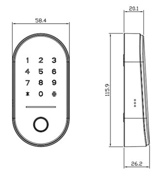ELCON smart KEYPAD Skizze